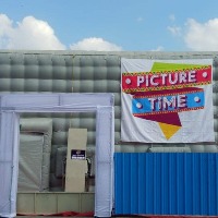 Chiru’s Acharya to be screened in mobile air balloon theatre near Rajahmundry 