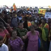 Police fires on protesters in Sri Lanka