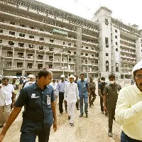 cm kcr inspects new secretariat works