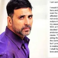 Akshay Kumar steps down as tobacco brand ambassador after backlash says I am sorry