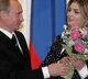 Putin's 'lover' reappears with a 'new look' in Moscow