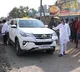 Nadendla Manohar obstructs road works at Dharmajipeta