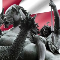 Dragon-slaying returns to London's Trafalgar Square to mark St George's Day