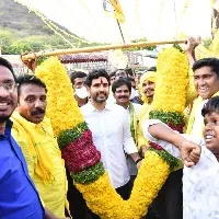 nara lokesh tour in mangalagiri