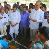bjp mla raghunandan rao attends harish raos programme in dubbak