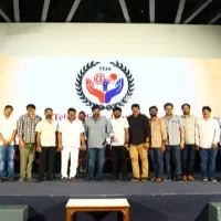 Megastar Chiranjeevi Distributes Health Cards to film Journalists