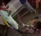 girl beats man