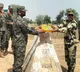 Sweets exchanged by India and Pakistan border security forces on Ramadan day