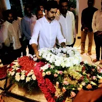 nara lokesh paid tributes to the mortal remains of Bojjala Gopalakrishna Reddy