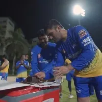 Dhoni Celebrates Sharavanan anna Birth Day