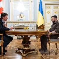 Trudeau meets Zelensky in Kiev