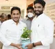 margani bharat takes blesses from ys jagan on his birth day
