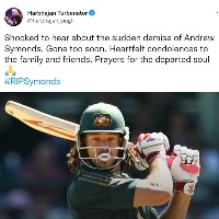 Harbhajan mourns Symonds' death, says 'gone too soon'