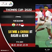 india wins thomas cup double title