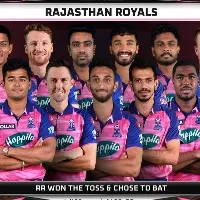 rr wins toss and elected to bat first