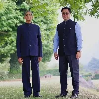 justce nv rama and union minister kiren rijiju laid foundation for new Building Complex for High Court of Jammu Kashmir and Ladakh at Srinagar