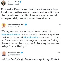 Modi, Kovind greet nation on Buddha Purnima