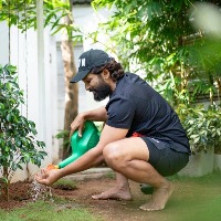 Off screen, 'Pushpa Raj' Allu Arjun is a green warrior who bats for the environment
