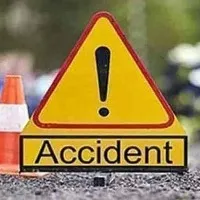 three members burnt alive in a accident in prakasham district