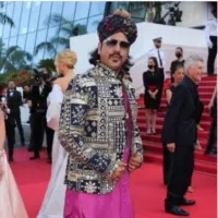 First Time Folk Singer Walks On Cannes Red Carpet