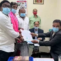 vaddiraju cast his nomination for rajya sabha bypolls
