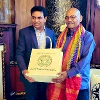 ktr meets vedanta group chairman Anil Agarwal in london