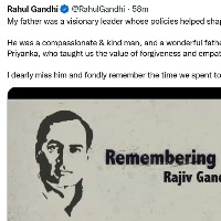 Tributes pour in on Rajiv Gandhi's 31st death anniversary
