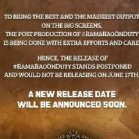 Rama Rao On Duty Movie Update