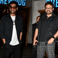 Rana Daggubati, uncle spotted at Mumbai cafe