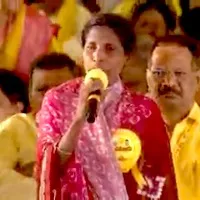 venkayamma who criticises ysrcp government speech in tdp mahanadu