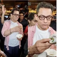 Aamir Khan hosts trailer preview, enjoys panipuri at event