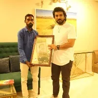 An Ordant Fan of Charan makes an art of charan with rice crop