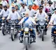 vijay sai reddy spotted on bullet in ysrcp bike rally