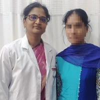  Woman treated with robotic minimally invasive surgery by KIMS doctors