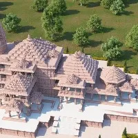Adityanath lays first stone for construction of main Ram temple
