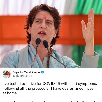 After Sonia, Priyanka also tests positive for Covid-19