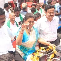 apminister rk roja satires on chandrababu and pawan kalyan