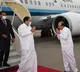 Press Photos- Vice President of India Venkaiah Naidu seen receiving by Mohd. Mahmood Ali, Minister for Home