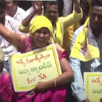 Mangalagiri: TDP erects tent on the same spot where Anna Canteen demolished