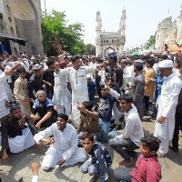 Protests in Hyderabad to demand arrest of BJP leaders