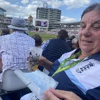 Daryl Mitchell Sixer Hits Cricket Fan Beer Glass