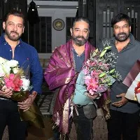 Kamal and Salman Khan in Chiranjeevi party