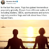 In last few years, yoga has gained tremendous popularity globally: PM