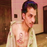 Muslim fan gets Yogi's tattoo on chest