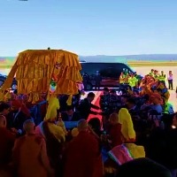 Kiren Rijiju meets Khamba Lama in Mongolia