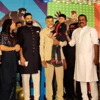 chandrababu attends ganta srinivasa rao grand sons birth day celebrations