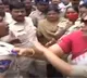 Renuka Chowdary holds SI Collar