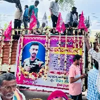 Tension during Rakeshs funeral in Warangal