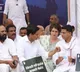 Congress Party leaders sit on Satyagraha against the Agnipath Scheme at Jantar Mantar New Delhi