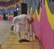 pm modi pick up little scraps and pieces at itpo tunnel inauguration in delhi